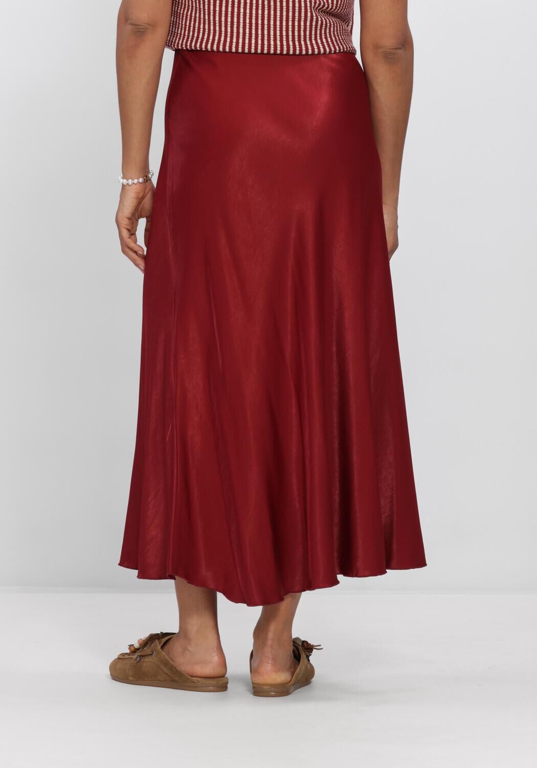 Bordeaux MSCH COPENHAGEN Midirock MSCHNICOLETTE ULLAS SKIRT - large