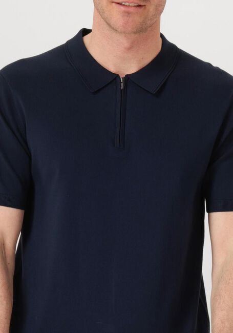 Dunkelblau PURE PATH Polo-Shirt REGULAR FIT POLO SS HALF ZIP KNITWEAR - large