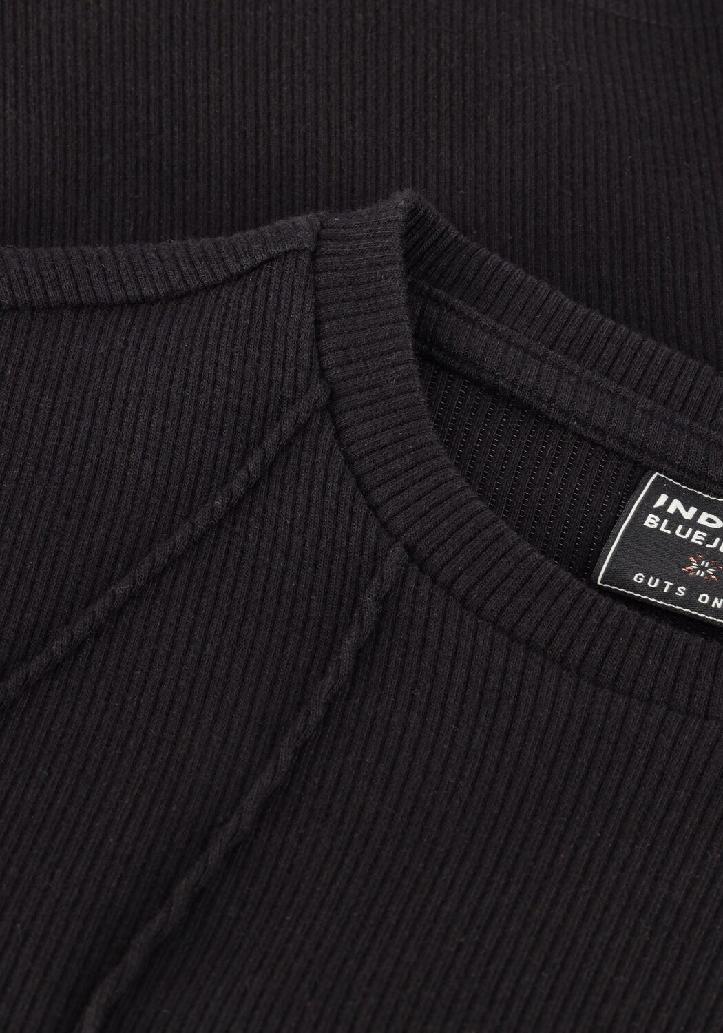 Schwarze INDIAN BLUE JEANS Top LONGSLEEVE SPORT - large