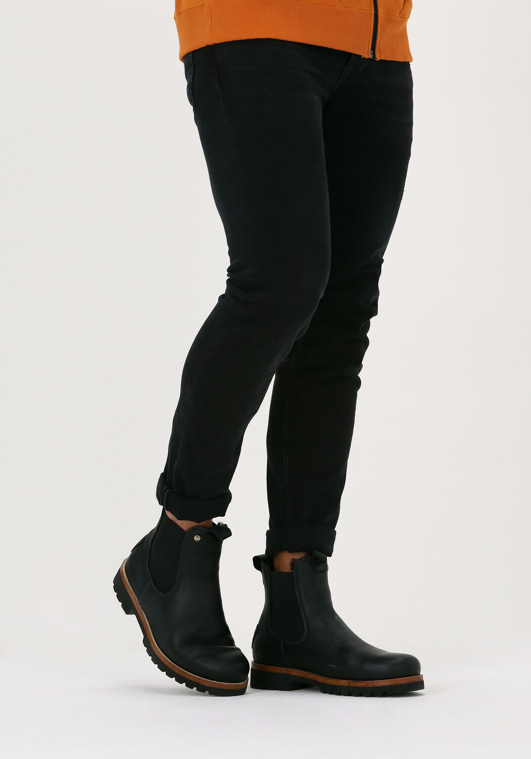 Schwarze PANAMA JACK Chelsea Boots BURTON IGLOO Omoda