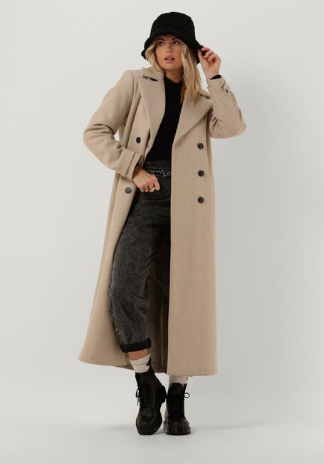 Beige ANOTHER LABEL Mäntel SOPHIA COAT - large