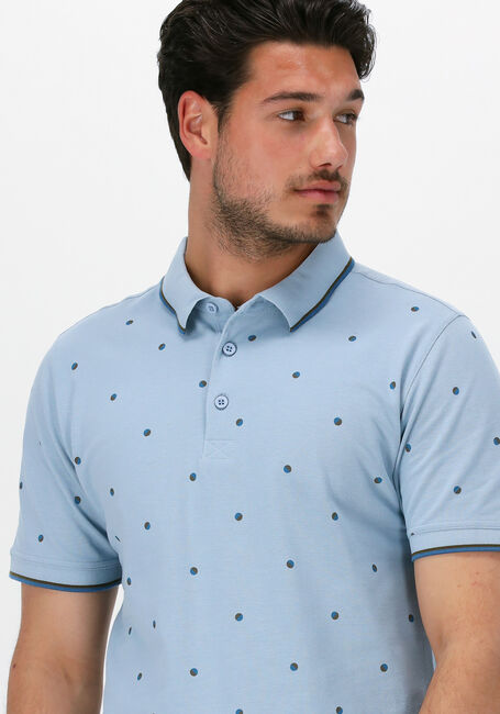 Blaue KULTIVATE Polo-Shirt PL DOTTED - large