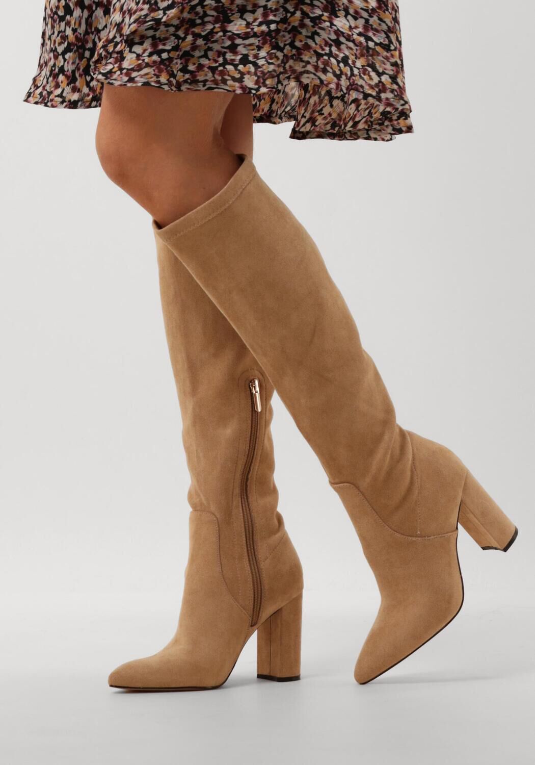 Beige OMODA Hohe Stiefel 0492-10 - large