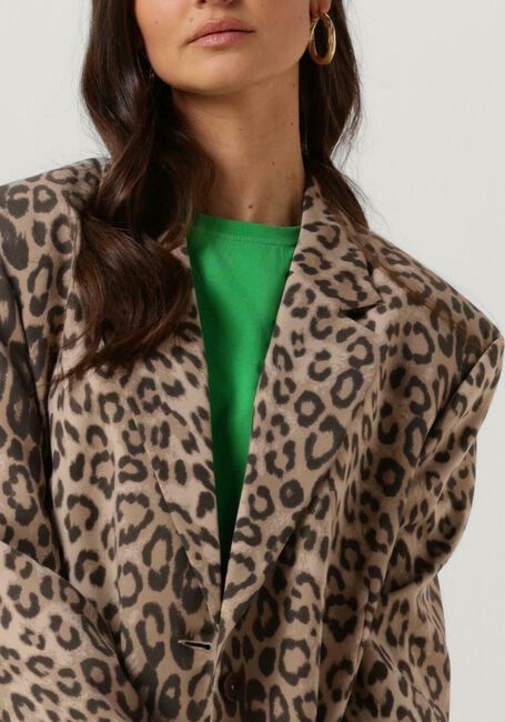 Braune ALIX THE LABEL Blazer LADIES WOVEN ANIMAL SUIT BLAZER - large