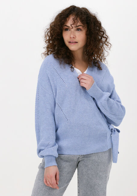 Hellblau OBJECT Strickjacke KILA L/S KNIT CARDIGAN - large