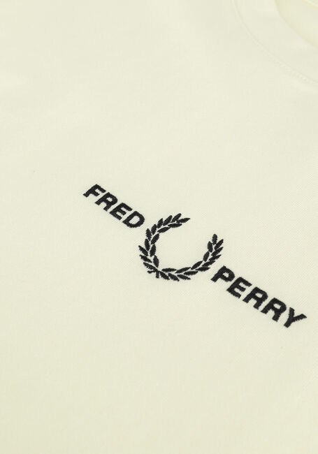 Gelbe FRED PERRY T-shirt EMBROIDERED T-SHIRT - large
