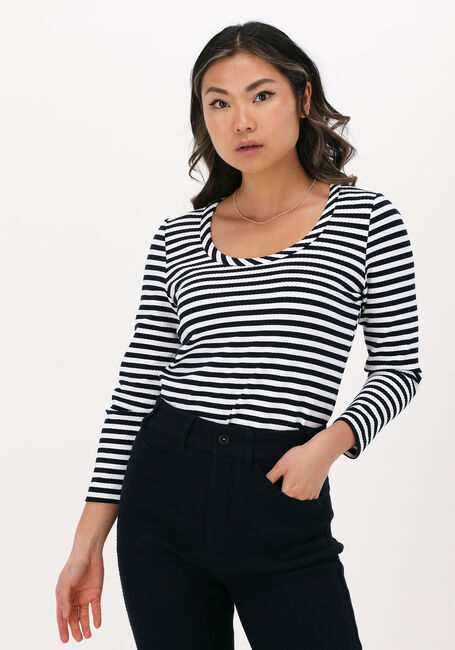 Blaue VANILIA Top STRIPE ROUND - large