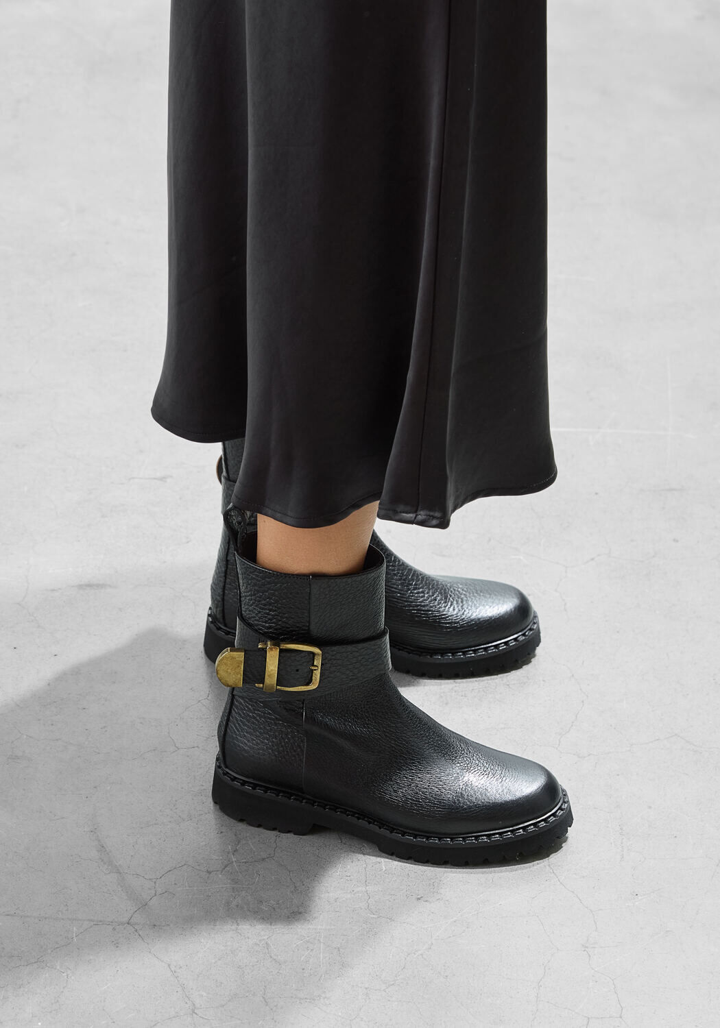 Schwarze STEFANO LAURAN Stiefeletten 9636 - medium