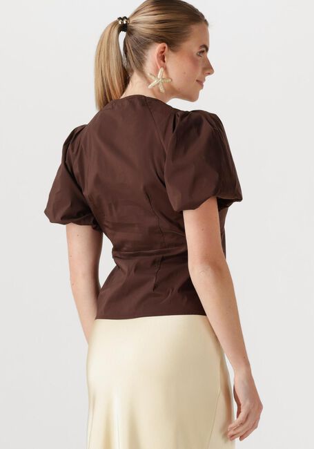 Braune NEO NOIR Blusen IRINA POPLIN BLOUSE - large