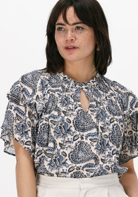 Blaue BY-BAR Top ELIN PAISLEY BLOUSE - large