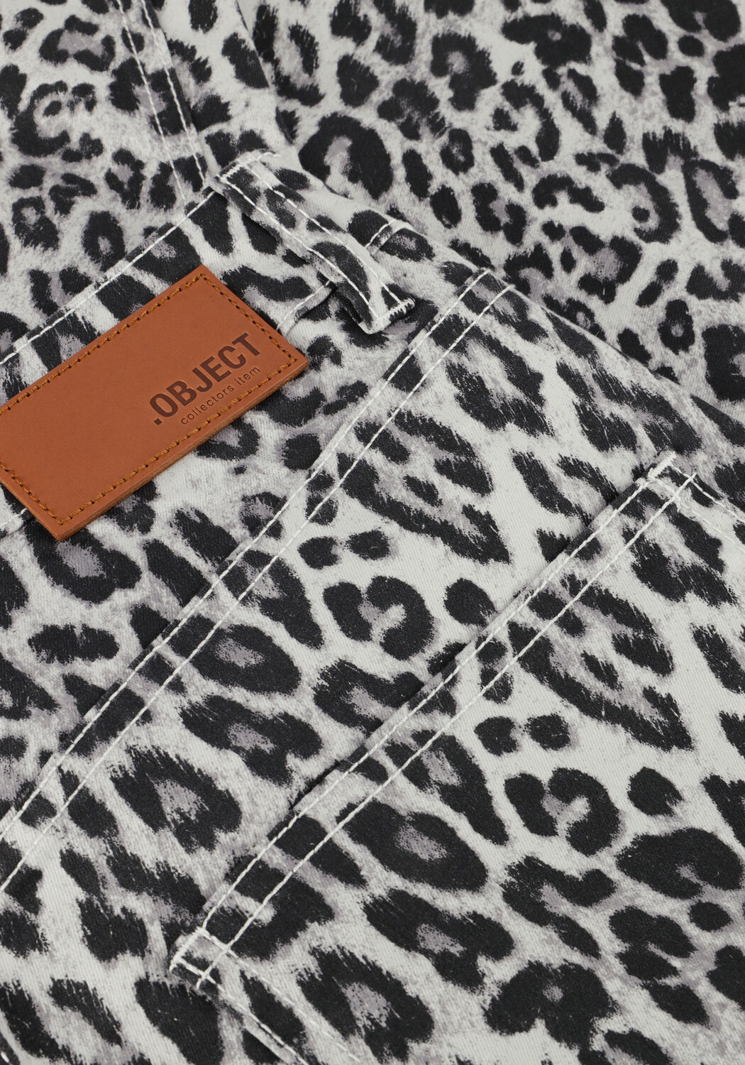 Graue OBJECT Wide jeans OBJSENI MOJI HW JEANS - large