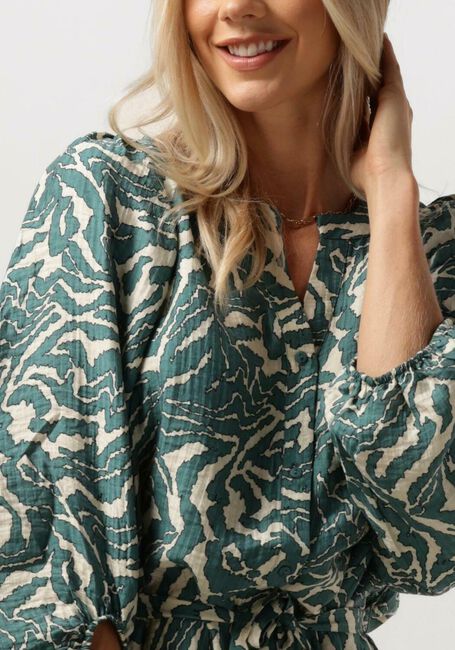 Braune MSCH COPENHAGEN Minikleid MSCHZANETA SHIRT DRESS AOP - large