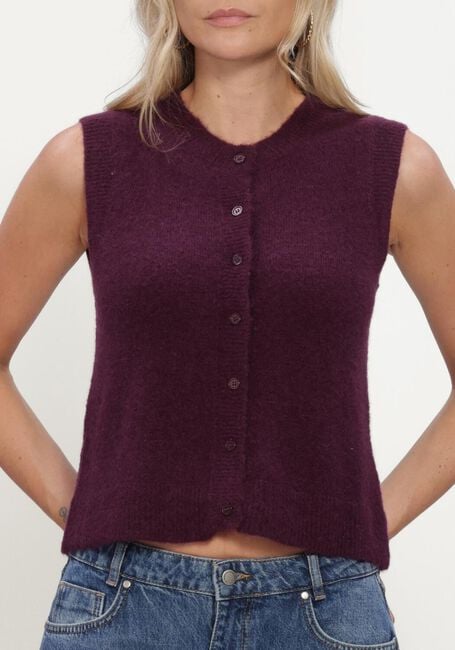 Bordeaux MSCH COPENHAGEN Strickjacke MSCHBONDIE HOPE VEST - large
