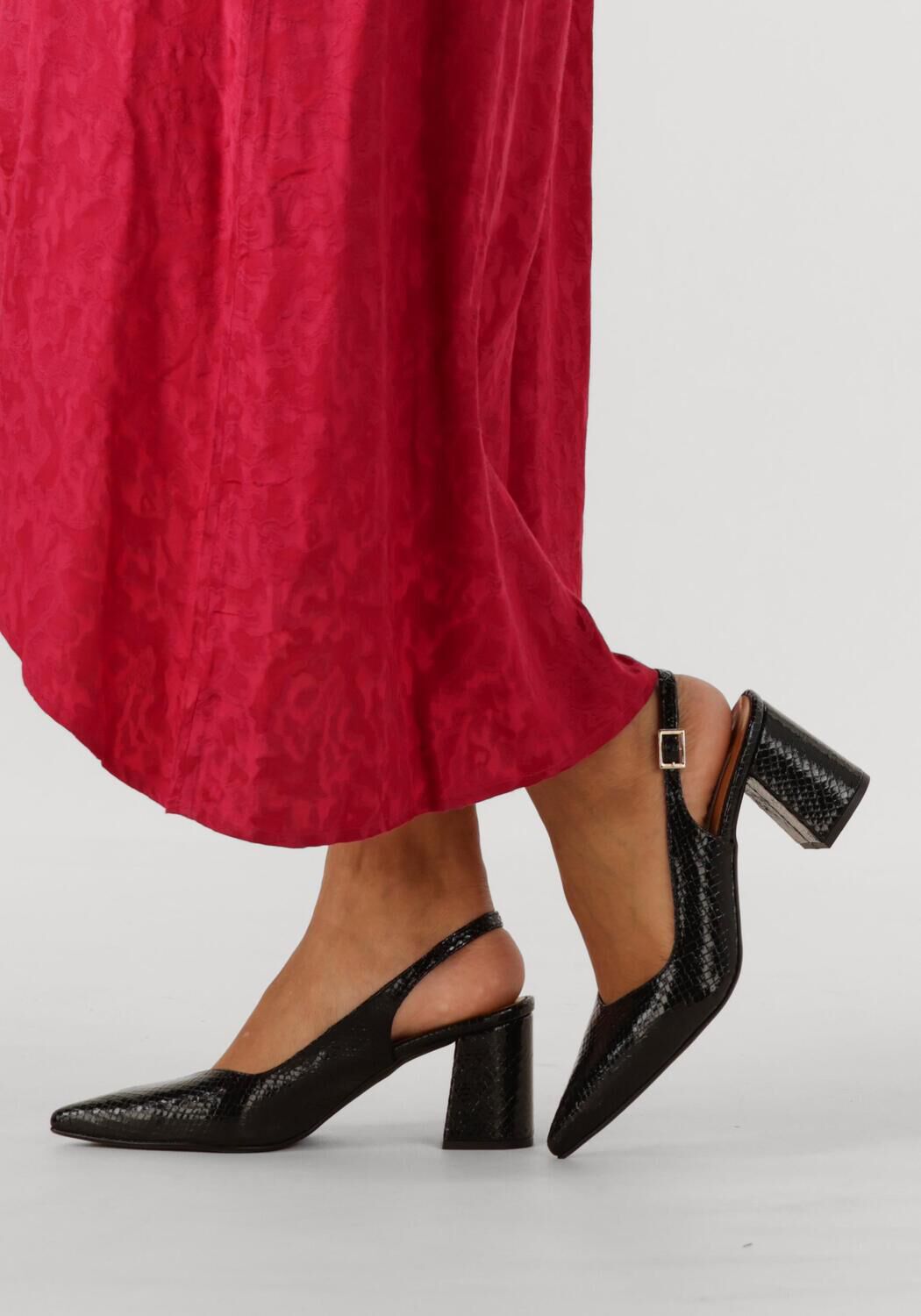 Schwarze NOTRE-V Slingbacks 2315C - large