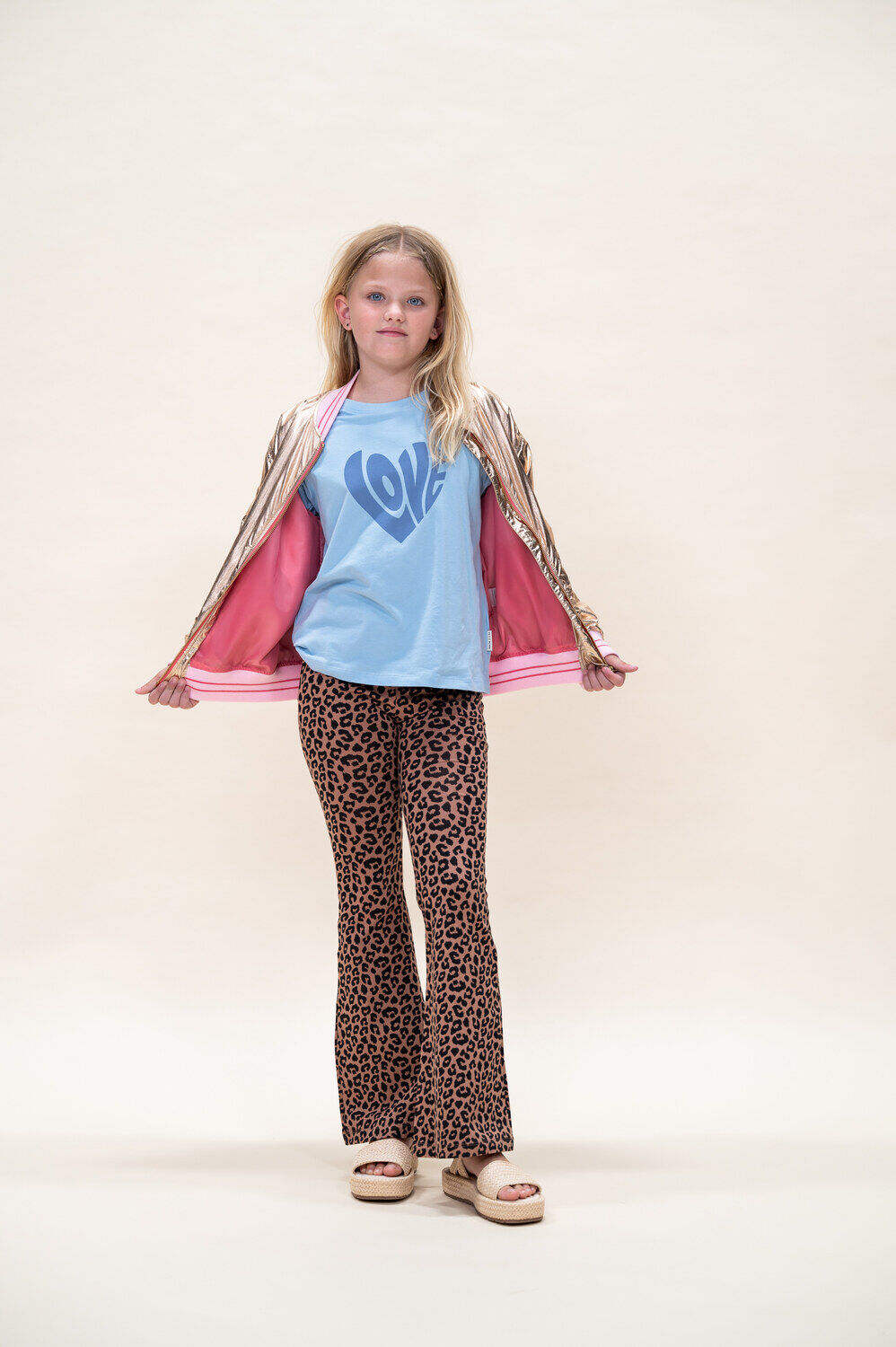 Braune PETIT BLUSH Schlaghose BOWIE FLARED PANTS - large