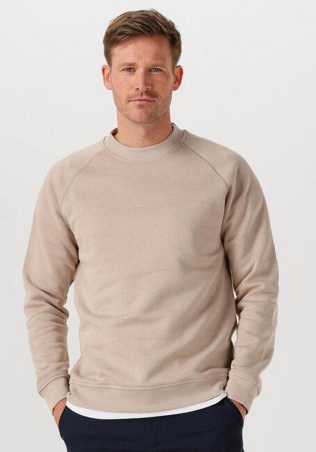 Beige GENTI Pullover BASIC LOGO SWEATER - large