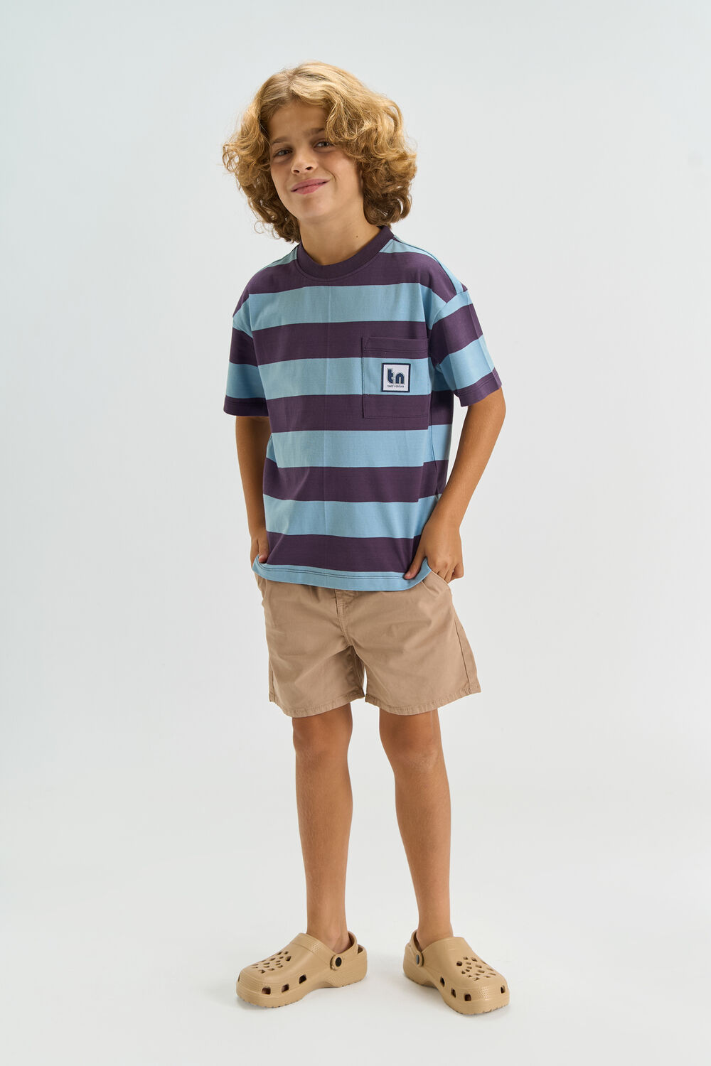 Blaue THE NEW T-shirt TNTHOMSON - large