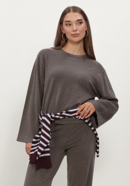 Taupe BOII STUDIOS Top WERO O-NECK KNIT - large