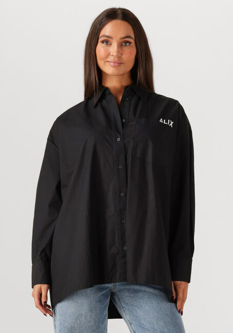 Schwarze ALIX THE LABEL Blusen LADIES WOVEN OVERSIZED POPLIN BLOUSE - large