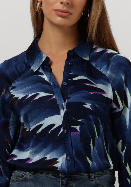 Blaue POM AMSTERDAM Blusen FEATHERS BLUE - large