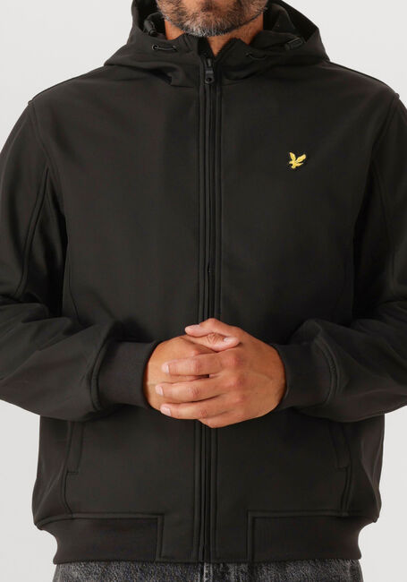 Schwarze LYLE & SCOTT Jack FLEECE BACK SOFTSHELL - large