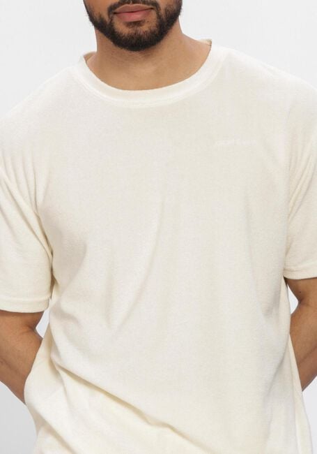 Ecru ANERKJENDT T-shirt AKVILLADS FROTTE T - large
