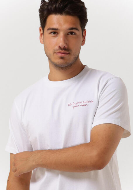Weiße FORÉT T-shirt WAVE T-SHIRT - large