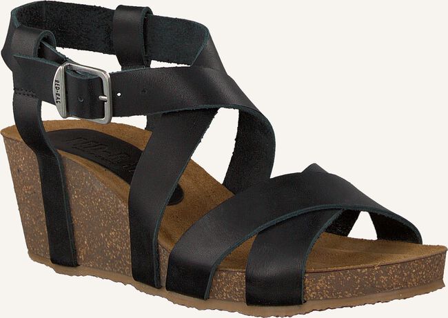 Schwarze RED-RAG Flache Sandalen 78080 Schwarze RED-RAG Flache Sandalen 78080 - large