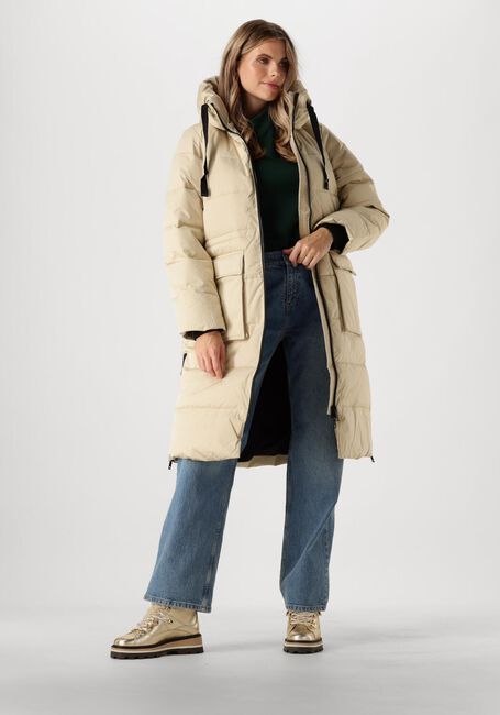 Beige MSCH COPENHAGEN Wattierte Jack MSCHPAVINARIA ZIP JACKET - large