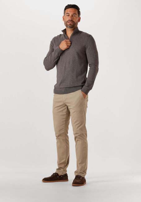 Braune SELECTED HOMME Pullover SLHBERG HALF ZIP CARDIGAN NOOS - large