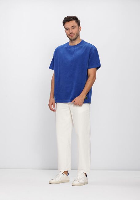 Blaue ANERKJENDT T-shirt AKVILLADS CORDUROY SS TEE - large