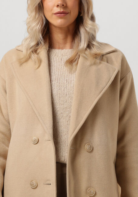 Sand NOTRE-V Mäntel WOOL COAT LONG - large