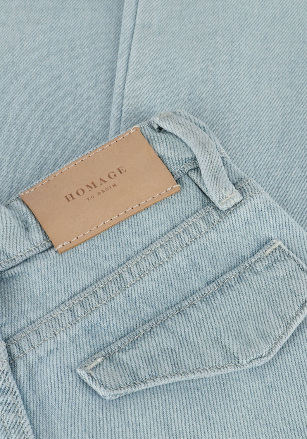 Hellblau HOMAGE Wide jeans PALAZZO JEANS WITH SLITS - large