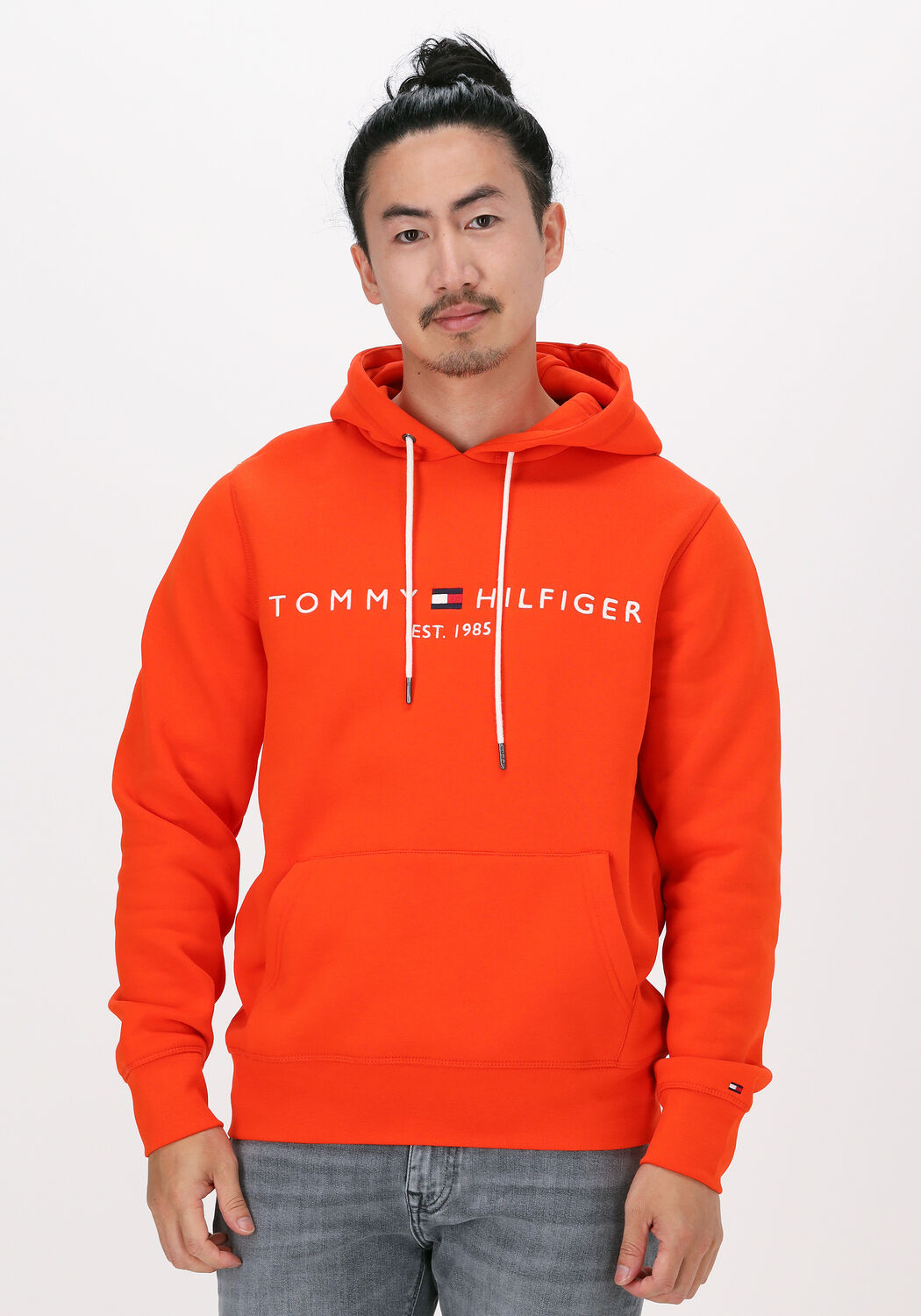 Orangene TOMMY HILFIGER Sweatshirt TOMMY LOGO HOODY Omoda