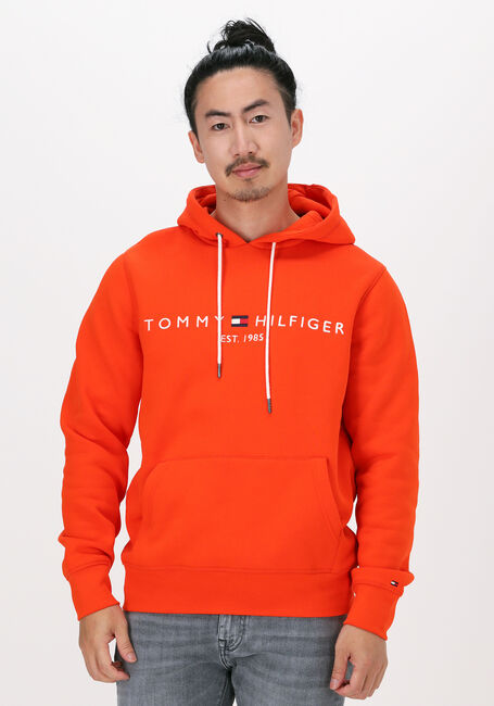 Orangene TOMMY HILFIGER Sweatshirt TOMMY LOGO HOODY - large