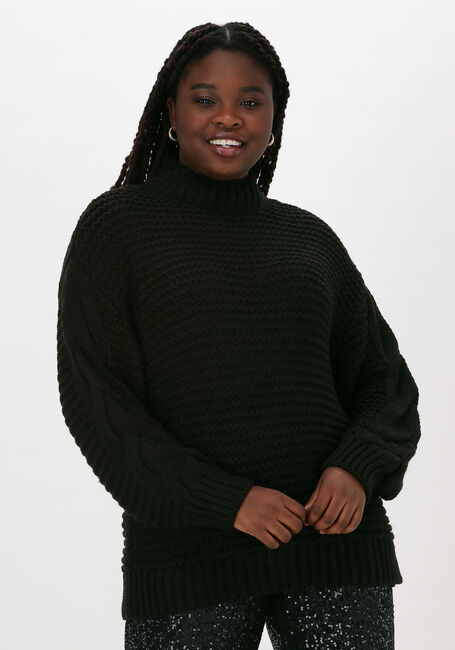 Schwarze NA-KD Pullover CABLE KNITTED SWEATER - large