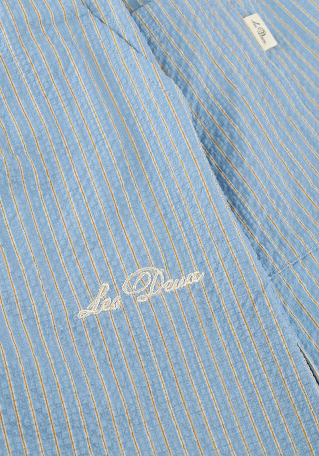 Hellblau LES DEUX Badehosen STAN STRIPE SEERSUCKER SWIM SHORTS - large