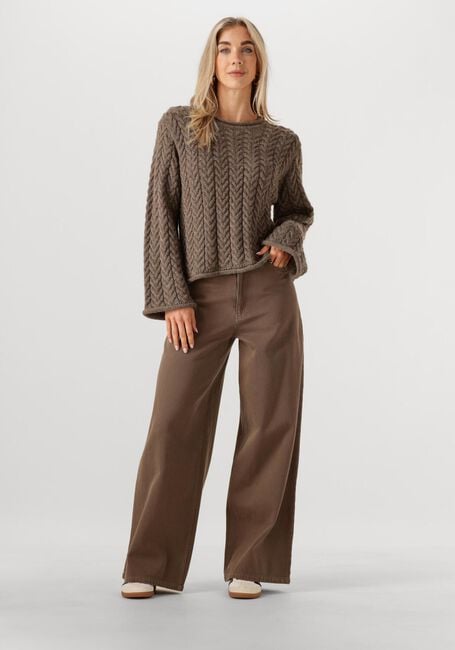 Braune MODSTRÖM Pullover KURTISMD O-NECK - large