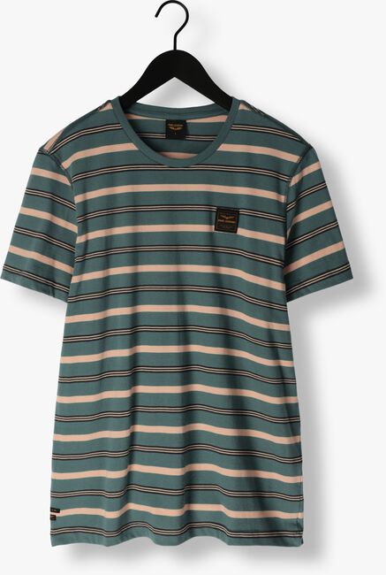 Grüne PME LEGEND T-shirt SHORT SLEEVE R-NECK YD STRIPE JERSEY - large