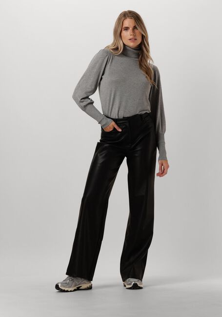 Graue NOTRE-V Rollkragenpullover BASIC KNIT BLOUSE - large