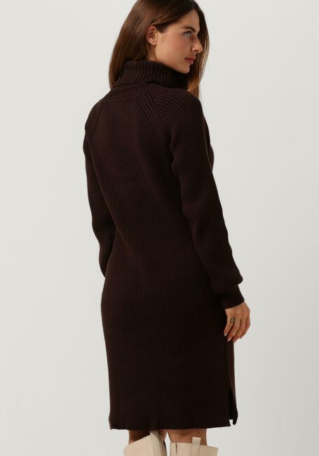 Braune MINUS Minikleid AVA KNIT TURTLENECK DRESS - large