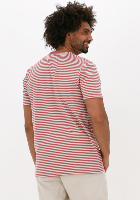 Rote SELECTED HOMME T-shirt SLHRELAXBUTCH STRIPE SS O-NECK - large