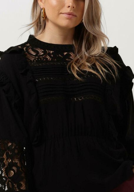 Schwarze OBJECT Blusen OBJARIENNE NEW L/S TOP E DIV - large