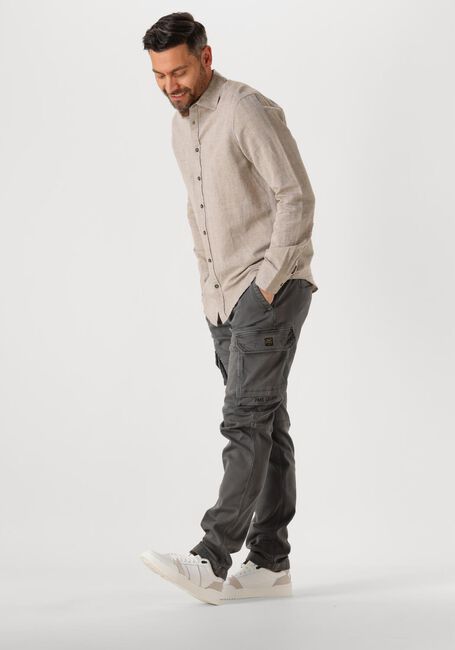 Sand PME LEGEND Casual-Oberhemd LONG SLEEVE SHIRT COTTON LINEN 2 TONE - large