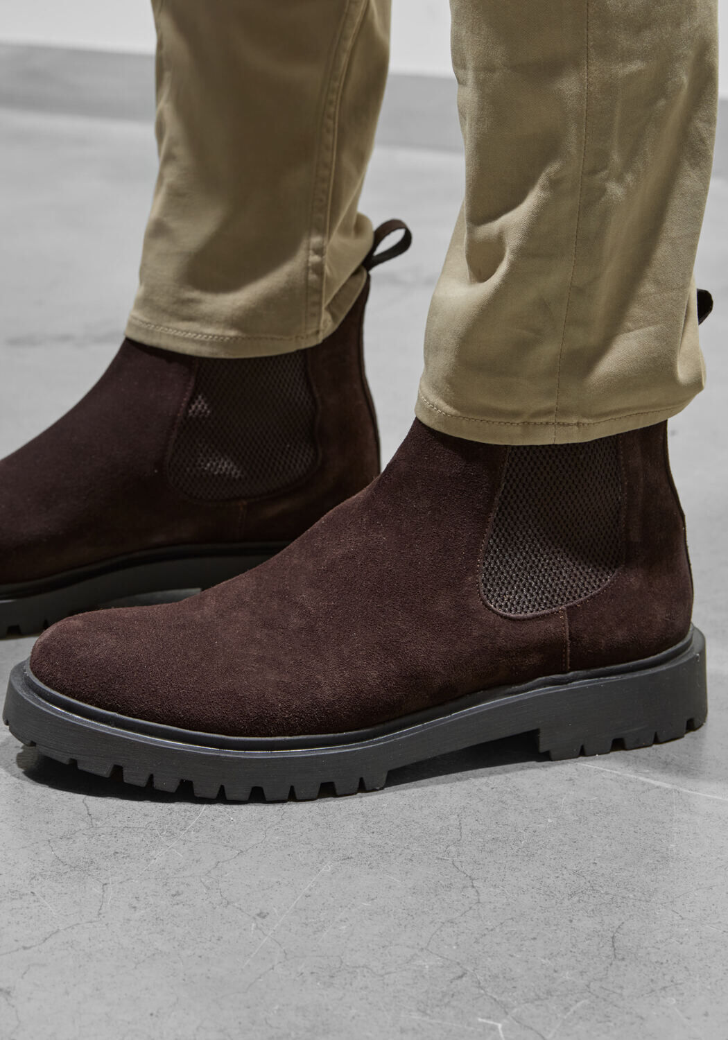 Braune STEFANO LAURAN Chelsea Boots 7327 - large