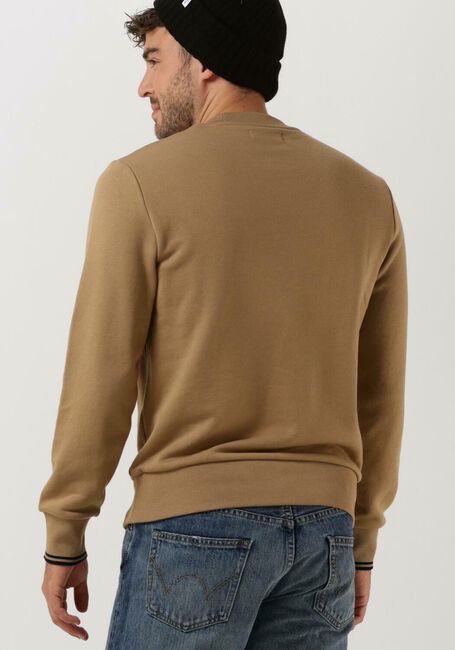 Camelfarbene FRED PERRY Sweatshirt CREW NECK SWEATSHIRT - large