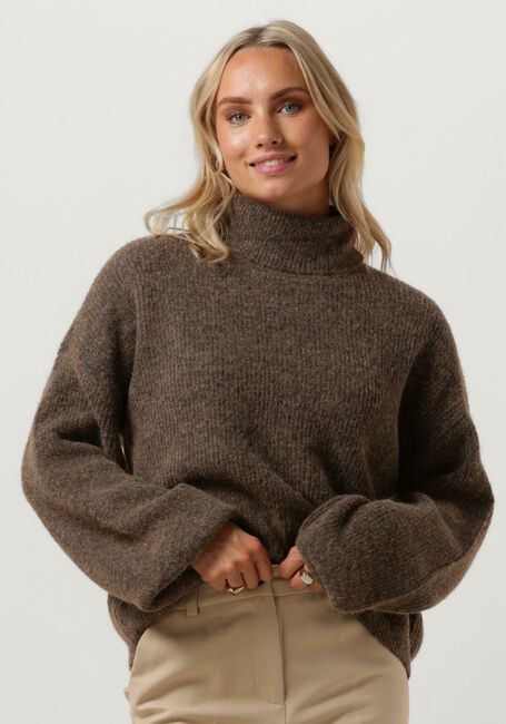 Braune GESTUZ Rollkragenpullover ALPHAGZ LS ROLLNECK NOOS - large