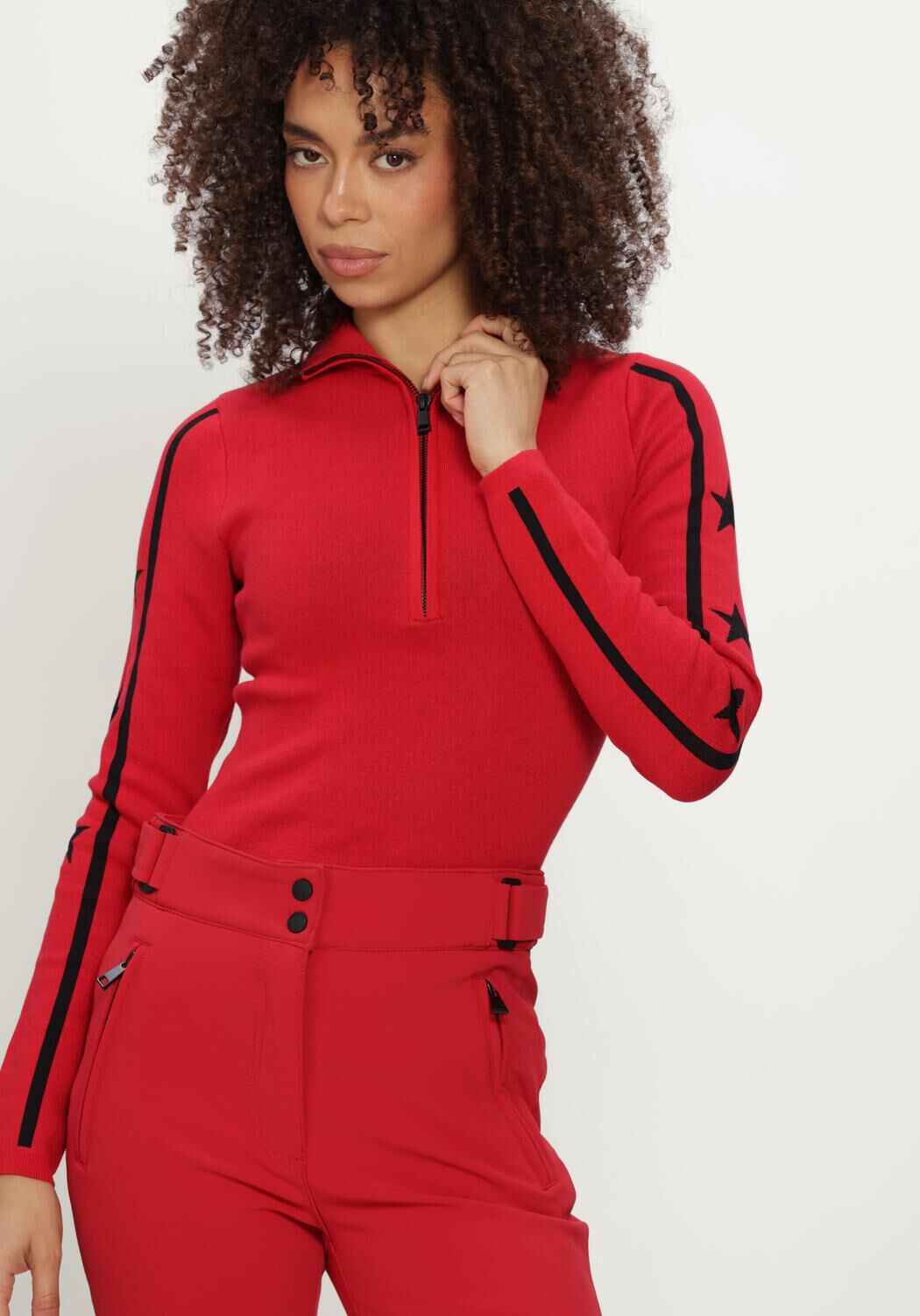 Rote AIRFORCE Pullover STELLA STAR KNITTED PULLY - large