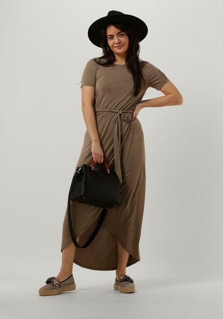 Braune OBJECT Midikleid OBJANNIE NADIA S/S DRESS - large