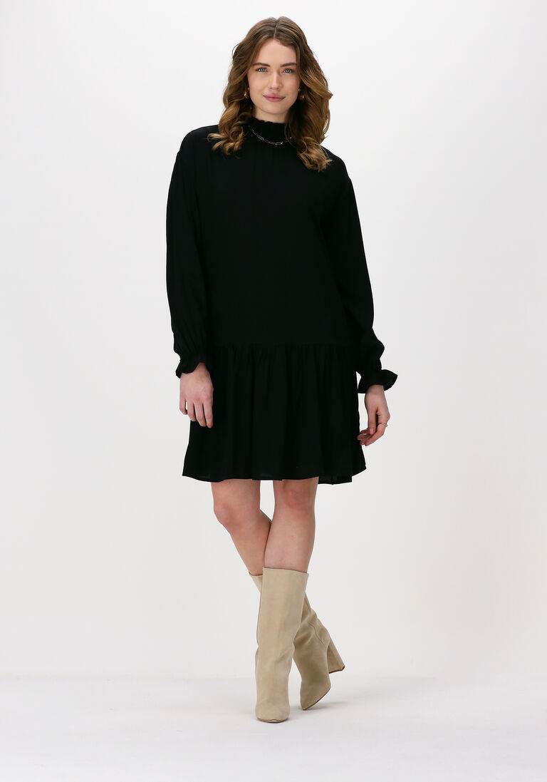 schwarze na-kd minikleid frill detail mini dress